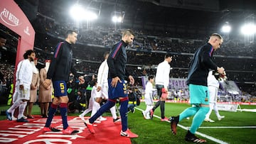 Partido entre el Real Madrid y el Barcelona en el Estadio Santiago Bernabeu. 01 de marzo de 2020, el &uacute;ltimo Cl&aacute;sico con p&uacute;blico.