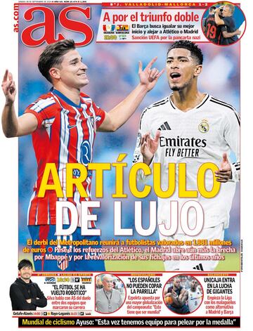 Las portadas de AS de septiembre