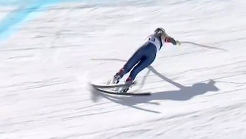 Una terrible caída en el descenso acaba con la carrera de Vonn
