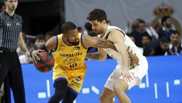 El Real Madrid y el Herbalife Gran Canaria, durante el partido