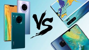 Huawei Mate 30 vs Mate 20, Huawei P30, Huawei P30 Pro: diferencias, características y comparación