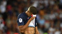 Mbappé, tras fallar el penalti.