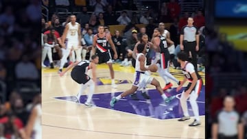 Cientos de mofas por “el primer mate” del hijo de LeBron en la NBA: tienen que ver la jugada...