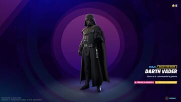 Darth Vader es un skin del Pase de Batalla de la Temporada 3 de Fortnite
