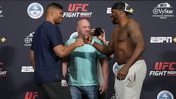 Overeem y Harris en el pesaje previo al UFC Florida.