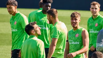 Entrenamiento del Girona.