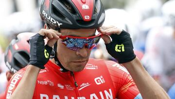 Mikel Landa, en una salida del Giro de Italia.