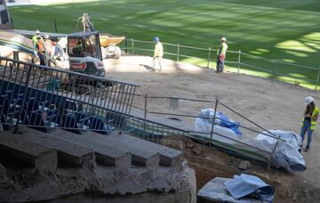 Así avanzan las obras del Santiago Bernabéu