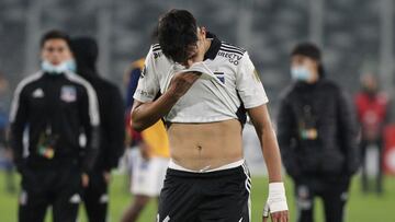 Futbol, Colo Colo vs Fortaleza.
Copa Libertadores 2022.
Los jugadores de Colo Colo se lamentan luego de perder contra Fortaleza durante el partido por el grupo F de la Copa Libertadores realizado en el estadio Monumental, Santiago, Chile.
25/05/2022
Dragomir Yankovic/Photosport

Football, Colo Colo vs Fortaleza.
2022 Copa Libertadores Championship.
Colo ColoÕs players reacts after loosing against Fortaleza during match of group F Copa Libertadores championship held at Monumental stadium in Santiago, Chile.
05/25/2022
Dragomir Yankovic/Photosport