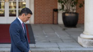 El presidente del Gobierno, Pedro Sánchez, durante un encuentro con la Selección Femenina Española de Fútbol, en el Palacio de La Moncloa, a 29 de febrero de 2024, en Madrid (España). La selección española femenina de fútbol consiguió ayer, 28 de febrero, el segundo título de su historia, la Nations League, después de derrotar por 2-0 a Francia en la final disputada en el Estadio de La Cartuja de Sevilla. Este es el segundo trofeo en poco más de medio año tras el histórico del Mundial del pasado verano.
29 FEBRERO 2024;SELECCIÓN FEMENINA;NATIONS LEAGUE;VICTORIA;EQUIPO;FUTBOL
Eduardo Parra / Europa Press
29/02/2024