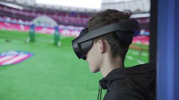 Fútbol y realidad virtual se dan la mano en el Metropolitano