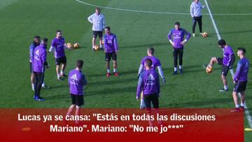 Lucas Vázquez ribs Mariano "Everyone's talking about you!"