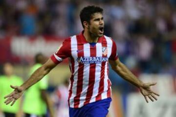 Diego Costa celebra el 2-0.