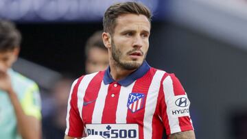 Sa&uacute;l, durante un partido del Atl&eacute;tico. 