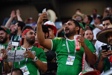 YEKATERINBURG, RUSSIA - JUNE 27: Mexico fan react during the 2018 FIFA World Cup Russia group F match between Mexico and Sweden at Ekaterinburg Arena on June 27, 2018 in Yekaterinburg, Russia. (Photo by Hector Vivas/Getty Images)