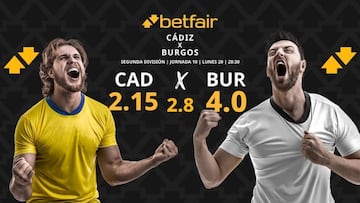 Cádiz CF vs. Burgos CF: horario, dónde ver, pronósticos y clasificación