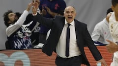 Pablo Laso, entrenador del Real Madrid, durante el partido contra el Urbas Fuenlabrada.