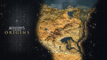 Así es el mapa completo de Assassin's Creed Origins