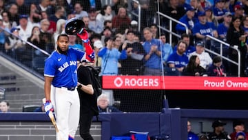 Vladimir Guerrero Jr. tiene un promedio de bate de .282 y OPS de 690.