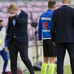 Koeman recriminó a Martínez Munuera el penalti a Ramos: "¿Para qué?"