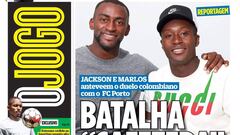 Jackson Mart&iacute;nez y Marlos Moreno, jugadores colombiano