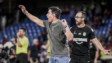 Jhon Bodmer en un partido de Atlético Nacional.