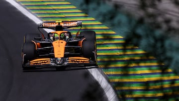 Lando Norris (McLaren MCL38). Sao Paulo, Brasil. F1 2024.
