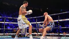 Cr&oacute;nica del Olek Usyk vs Tony Bellew: WBC, WBA, IBF y WBO del peso crucero.