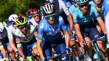 Alejandro Valverde, en una cl&aacute;sica en Italia.