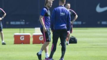 Rakitic descansa ante la Real