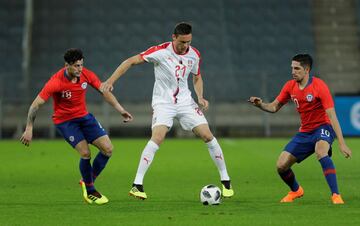 Las mejores imágenes del duelo entre Chile y Serbia en Austria