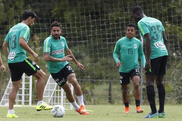 Atlético Nacional se prepara para el duelo ante Independiente Santa Fe en la Copa Águila 