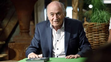 El expresidente de la FIFA Joseph Blatter, durante la entrevista al diario suizo Blick.