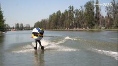 ¡Fiu se lució esquiando! La mascota de Santiago 2023 sorprendió a todos