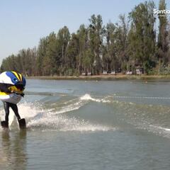 ¡Fiu se lució esquiando! La mascota de Santiago 2023 sorprendió a todos