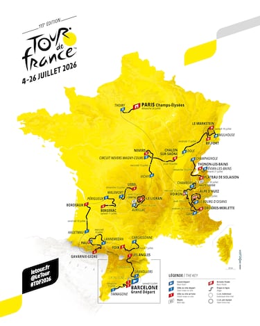 Tour de Francia 2026: etapas, perfiles, fechas y recorrido