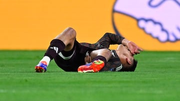 during the game between Mexican National team (Mexico) and Jamaica as part of the CONMEBOL Copa America USA 2024 group B, at NRG Stadium, on June 22, 2024 in Houston, Texas, United States.