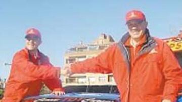 <b>SÍMBOLO. </b>Girona apoya a sus dos representantes dakarianos.