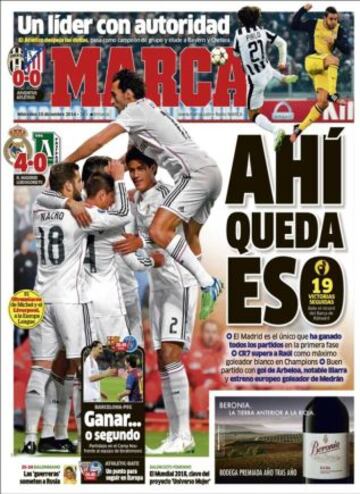 Portadas de la prensa deportiva