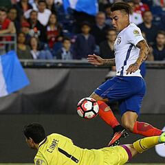 Pizzi insiste con Vargas como
el centrodelantero de La Roja