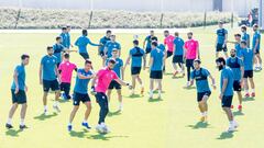 Entrenamiento de hoy en Lezama