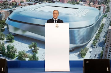 Florentino Prez durante la presentacin. 