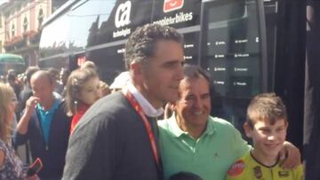 Mariano Haro y Miguel Indurain, dos leyendas en Cistierna