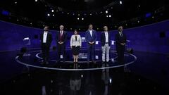 Santiago, 15 de noviembre de 2021.
 Los candidatos presidenciales participan en el ultimo debate previo a la elecciones 2021.
 Esteban Felix/Pool/Aton Chile
 