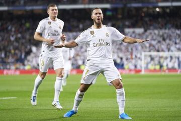 Big game, big player | Eden Hazard of Real Madrid celebrates.