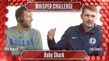 ¿Hay conexión? Doncic y Nowitzki protagonizan un divertidísimo 'Whisper Challenge'
