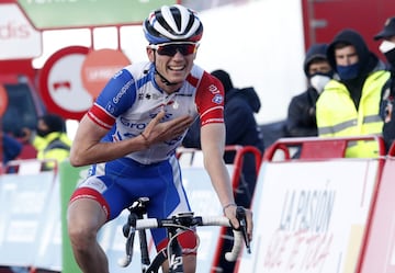 David Gaudu vencedor de la 17ª etapa de la Vuelta 2020 entre Sequeros y el alto de La Covatilla