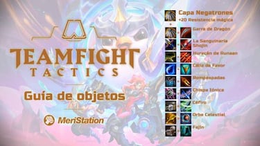 TFT: guía de todos los objetos y combinaciones del set 4.5; Destinos II