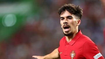 LISBON, PORTUGAL - JUNE 09: Vitinha of Portugal during the UEFA Nations League League A Group 2 match between Portugal and Czech Republic at Estadio Jose Alvalade on June 9, 2022 in Lisbon, Portugal. (Photo by Robbie Jay Barratt - AMA/Getty Images)