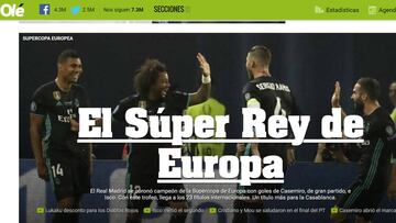 Portada de Olé.